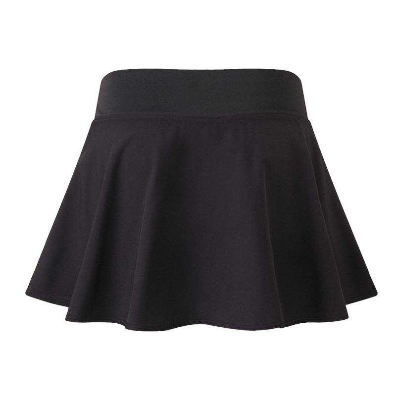 Plus Size Womens High Waist Skirt Skater Flared Short Pleated Mini